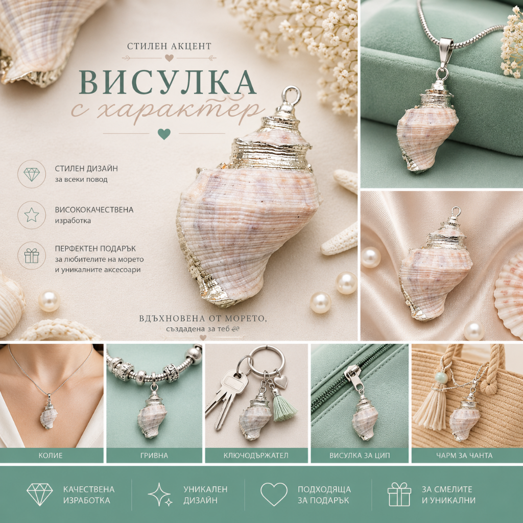 1 брой Висулка Рапан /4см/  05225